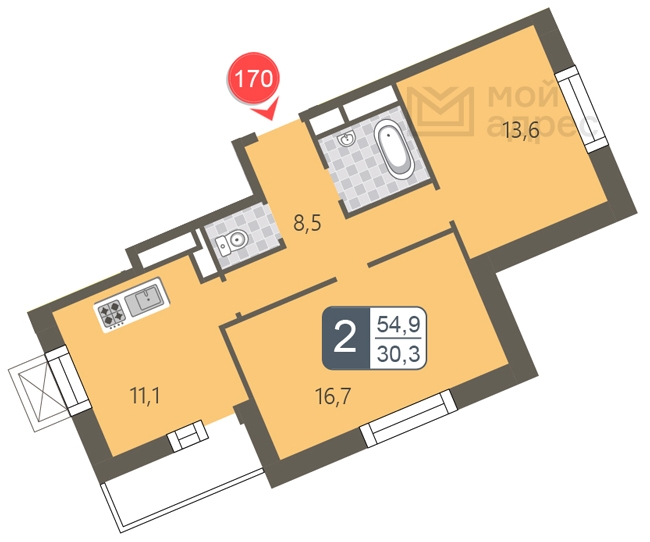 Клубный дом Bogenhouse - 4-комнатная квартира